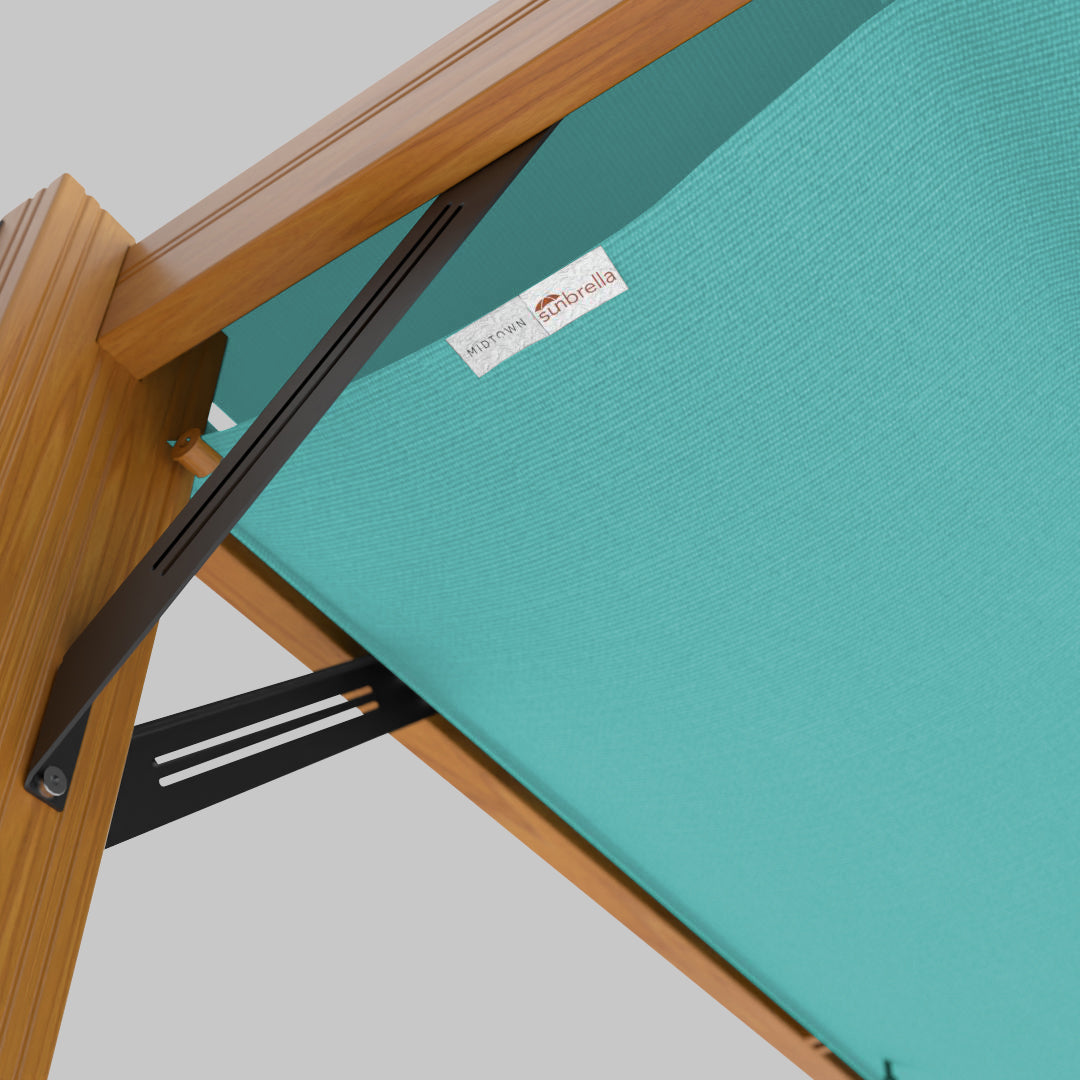 The Modular™ Wooden Pergola - Sunbrella Aruba
