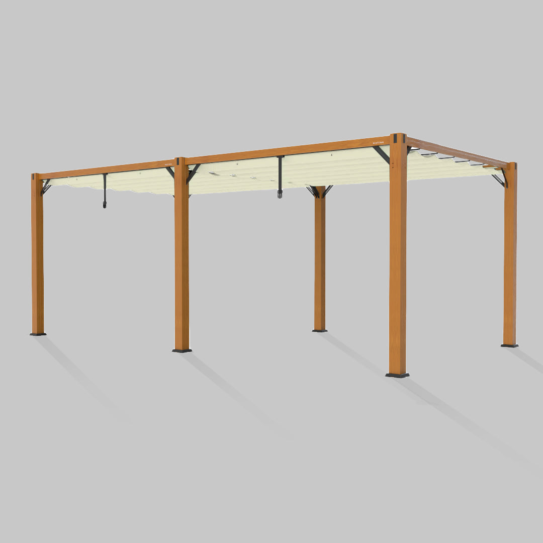 #configuration pergola_double #frame colour_Wood