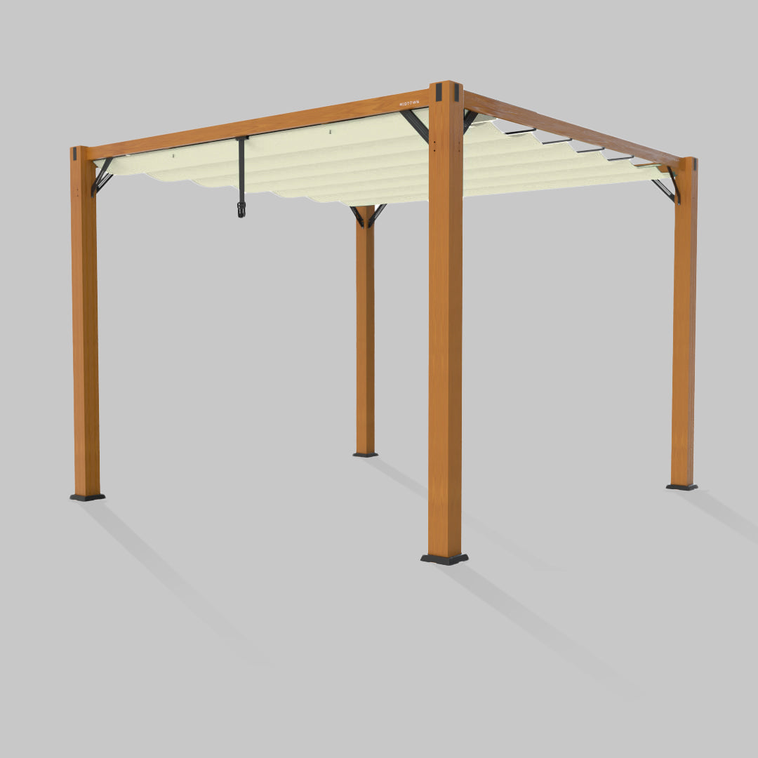#configuration pergola_single #frame colour_Wood
