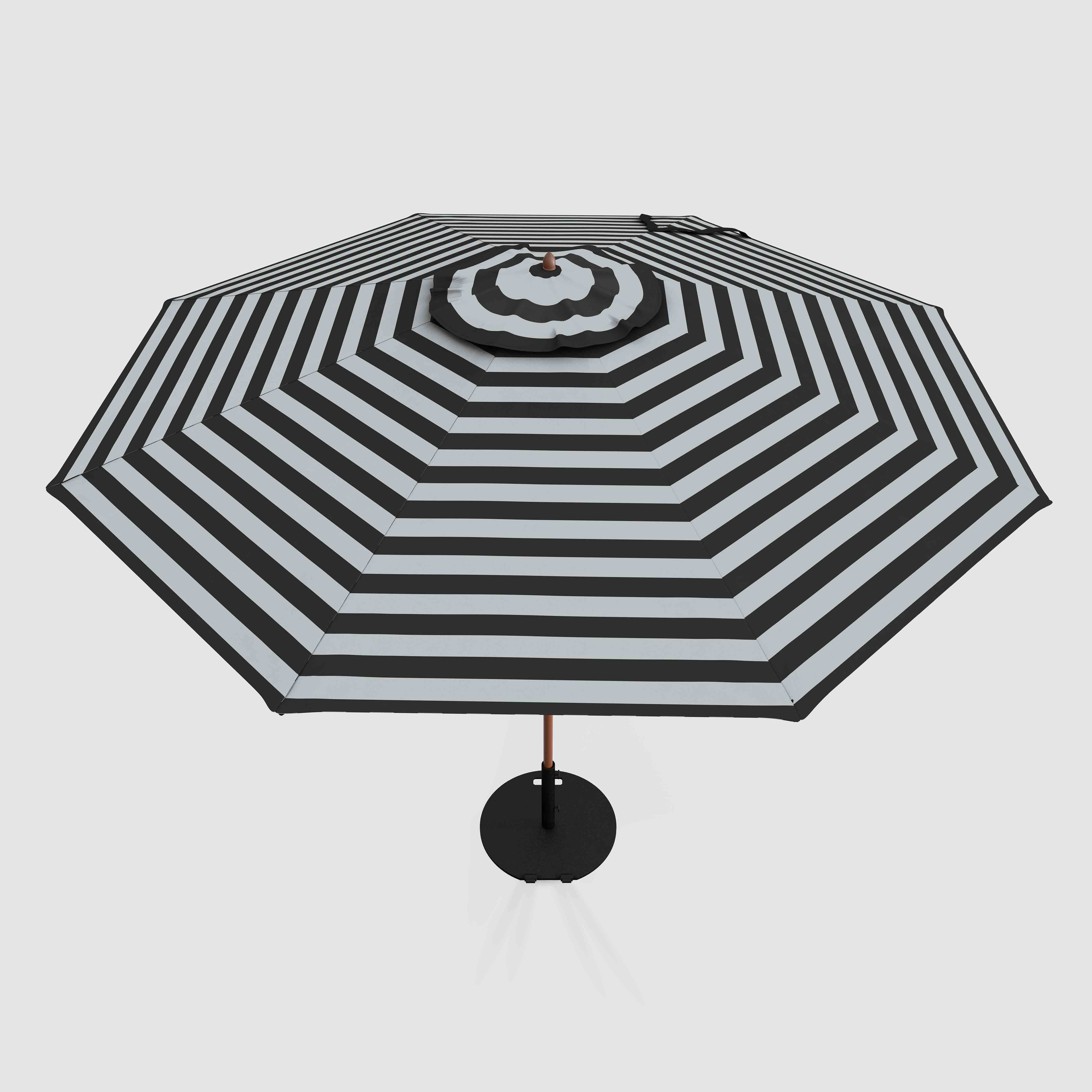 The Wooden™ - Sunbrella negro y gris