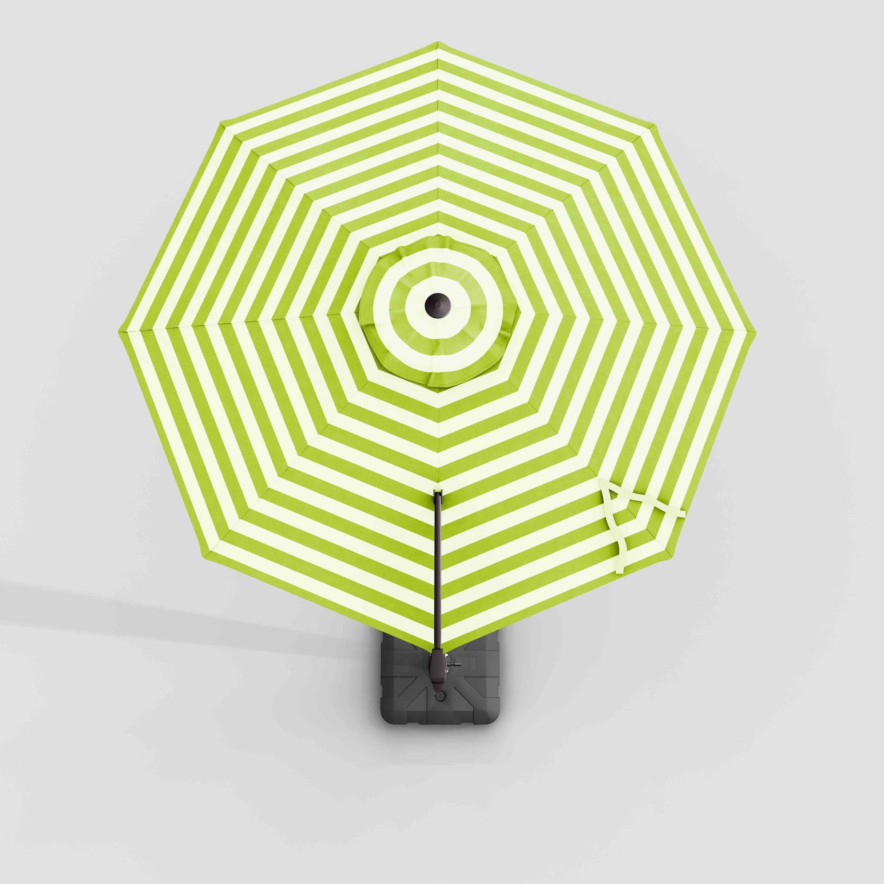 10ft Round Offset Cantilever Terylast Patio Umbrella Wind & Mold