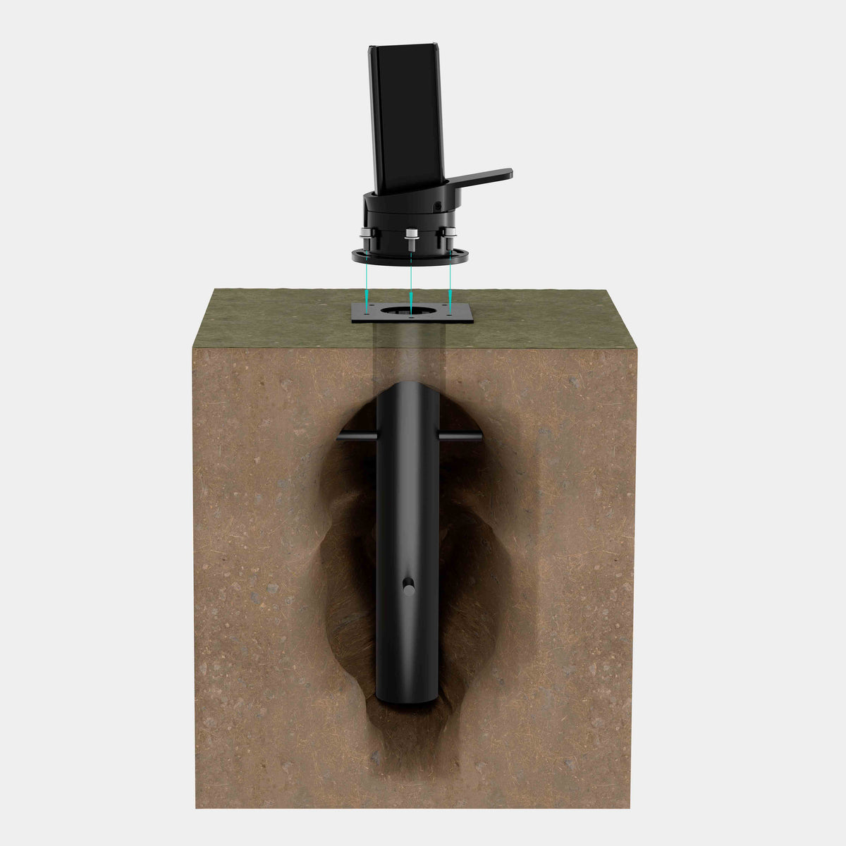 Patio Umbrella Base | Fits 1.5