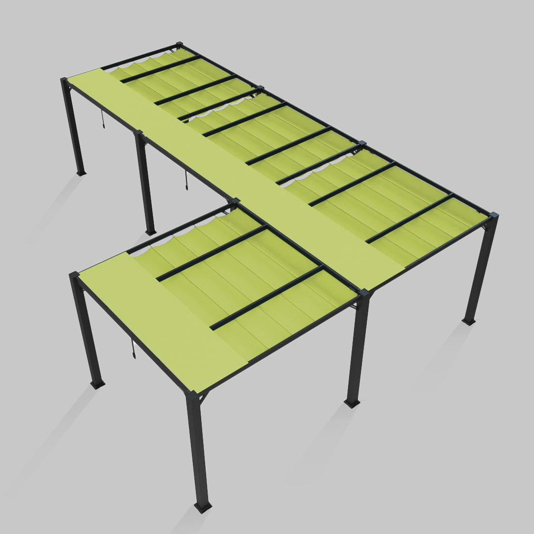 #configuration pergola_L shape #frame colour_Aluminum