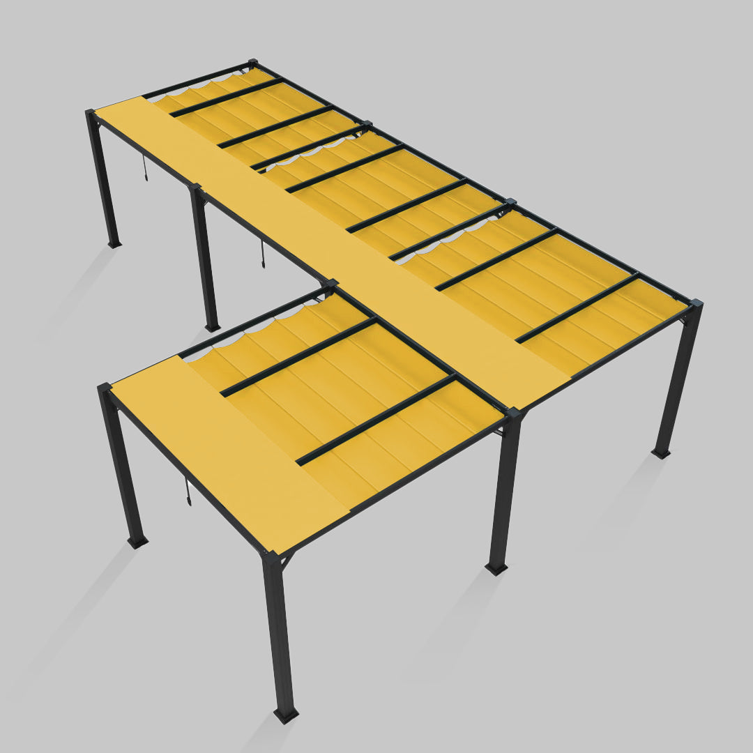 #configuration pergola_L shape #frame colour_Aluminum