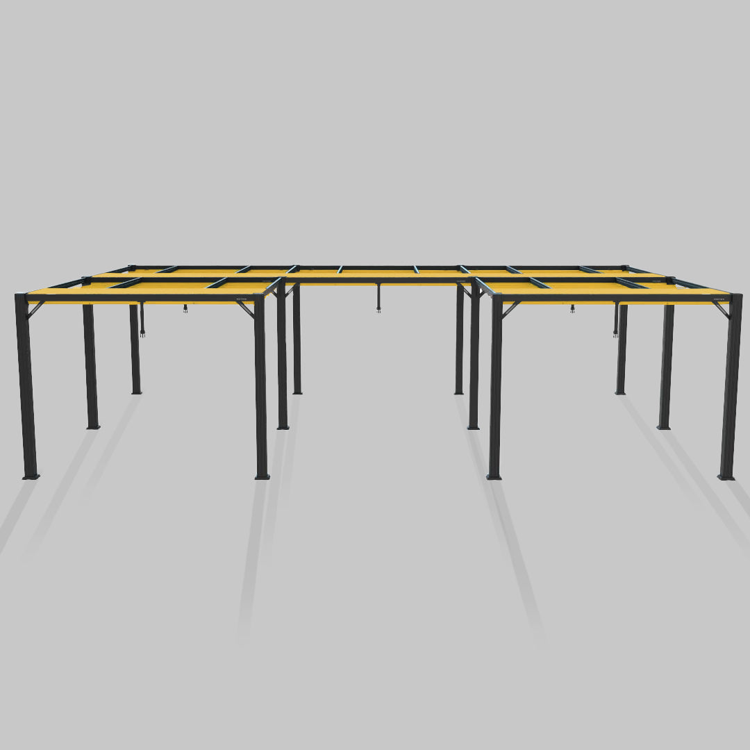 #configuration pergola_U shape #frame colour_Aluminum