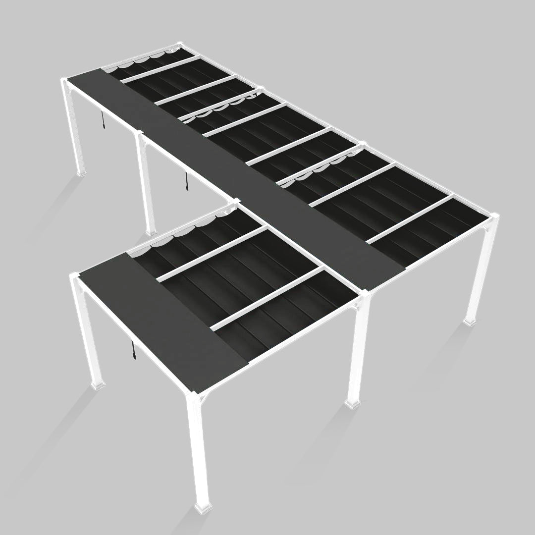 #configuration pergola_L shape #frame colour_White