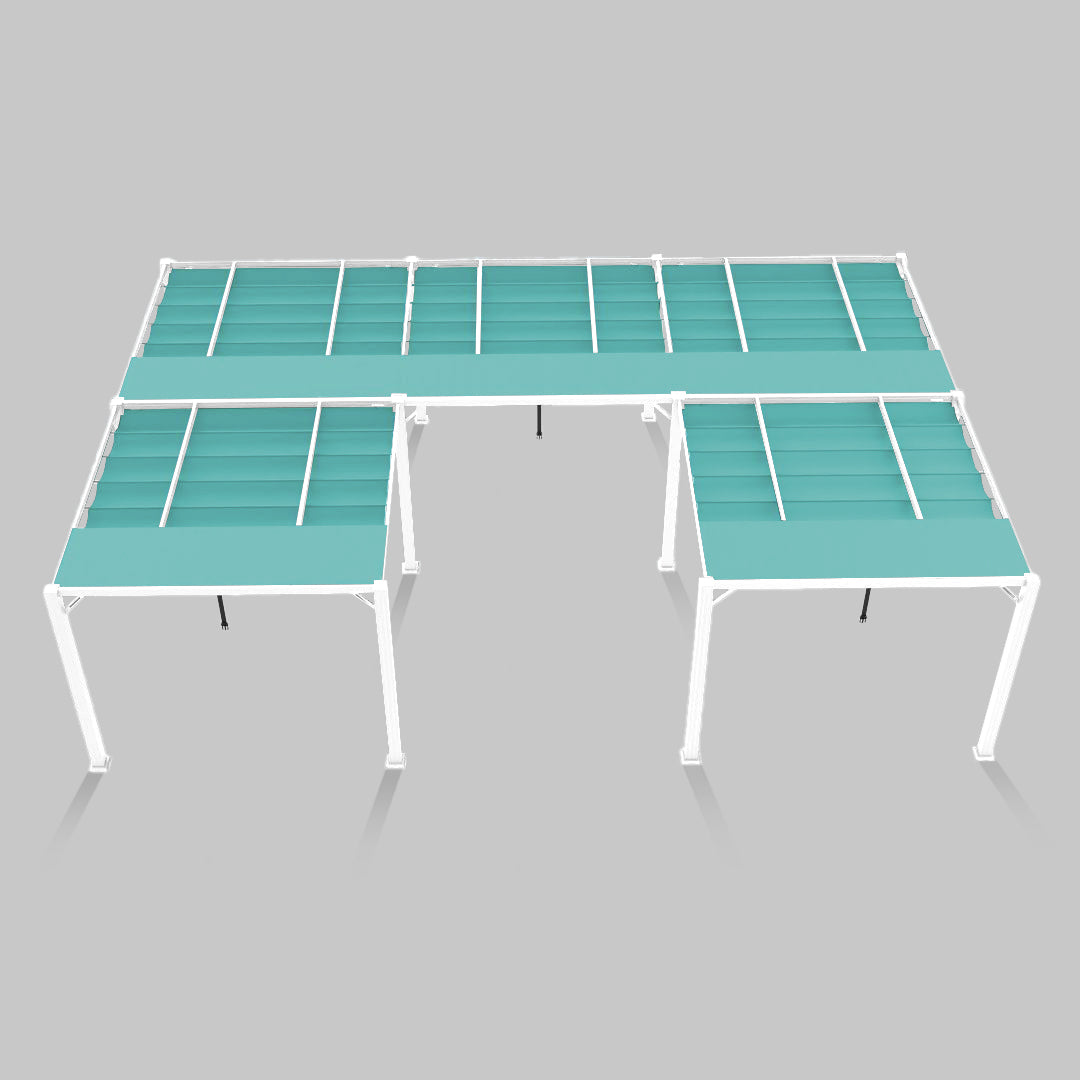 #configuration pergola_U shape #frame colour_White
