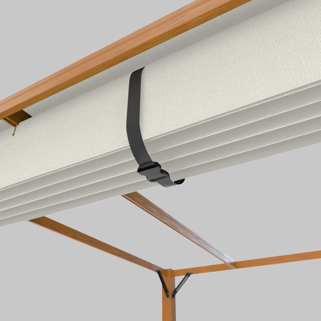 The Modular™ Wooden Pergola - Sunbrella White