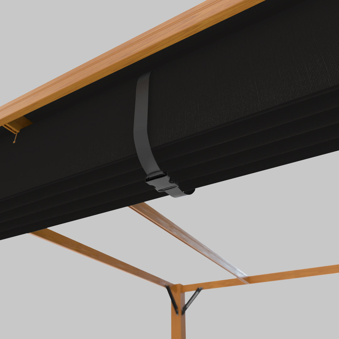 The Modular™ Wooden Pergola - Terylast Ebony - Black