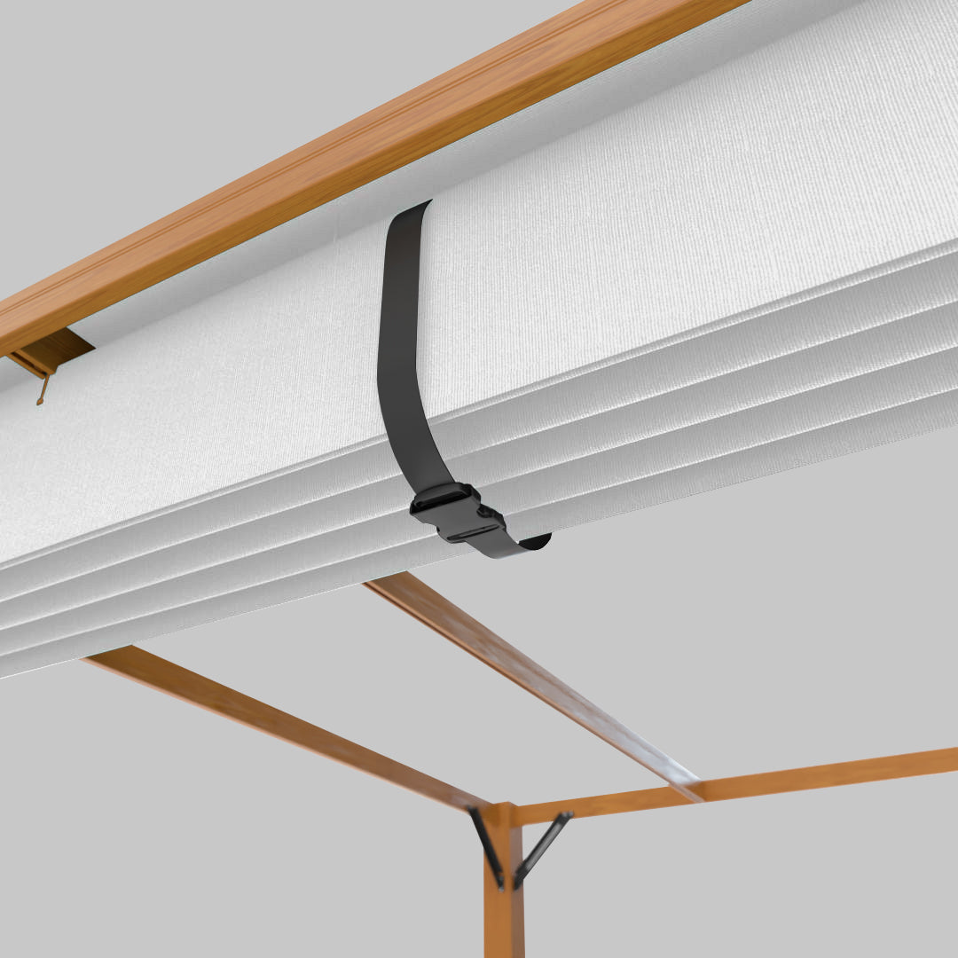 The Modular™ Wooden Pergola - Terylast Ivory - White