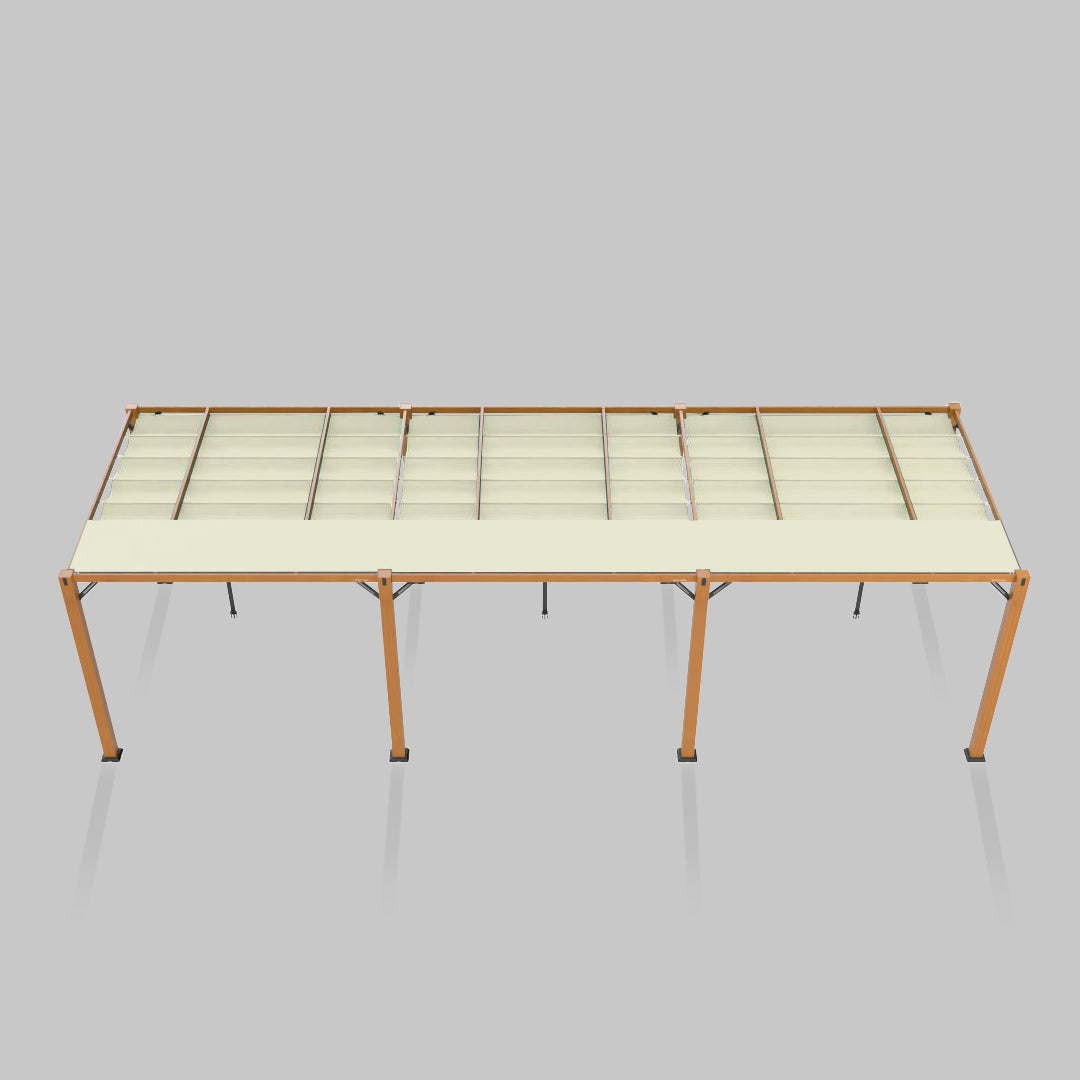 #configuration pergola_triple #frame colour_Wood