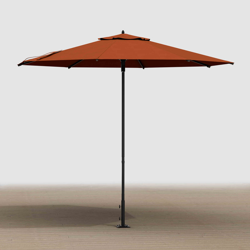 castlecreek bronze market patio umbrella base Steel (120LBS) w/ Casters - The base is sold separately.Stay calm Bronze - Market Umbrellas -