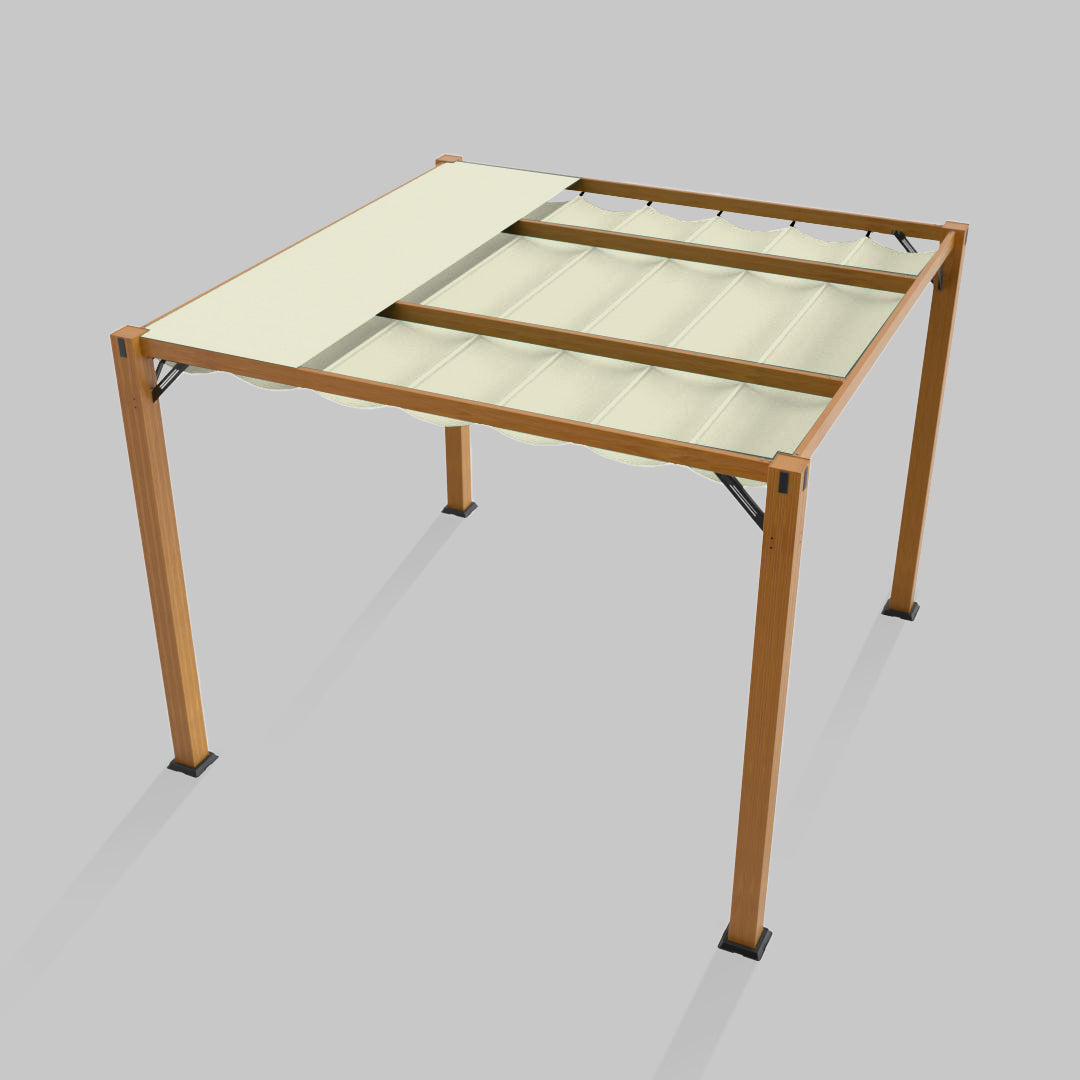 #configuration pergola_single #frame colour_Wood