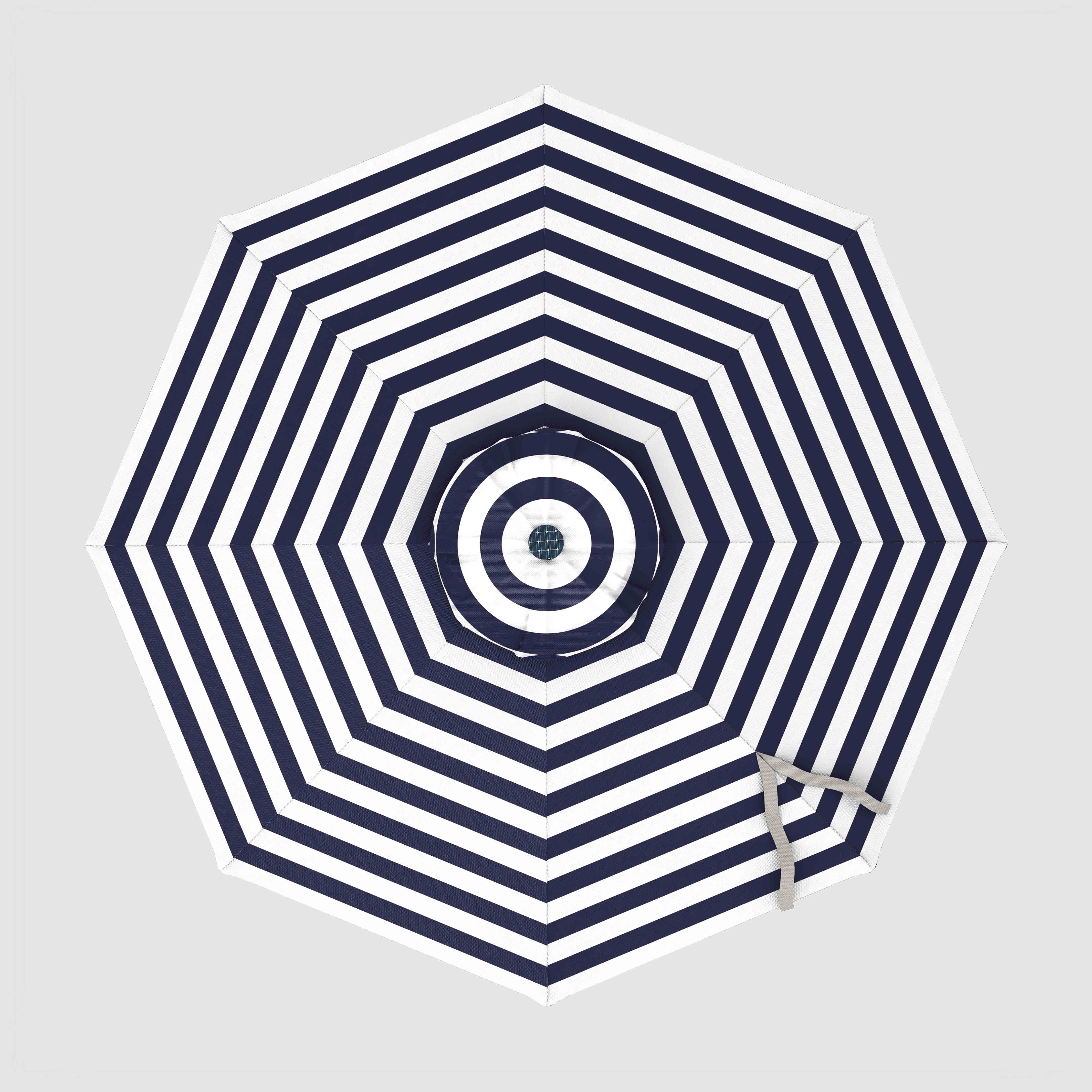 The Glow - Terylast Navy Stripes