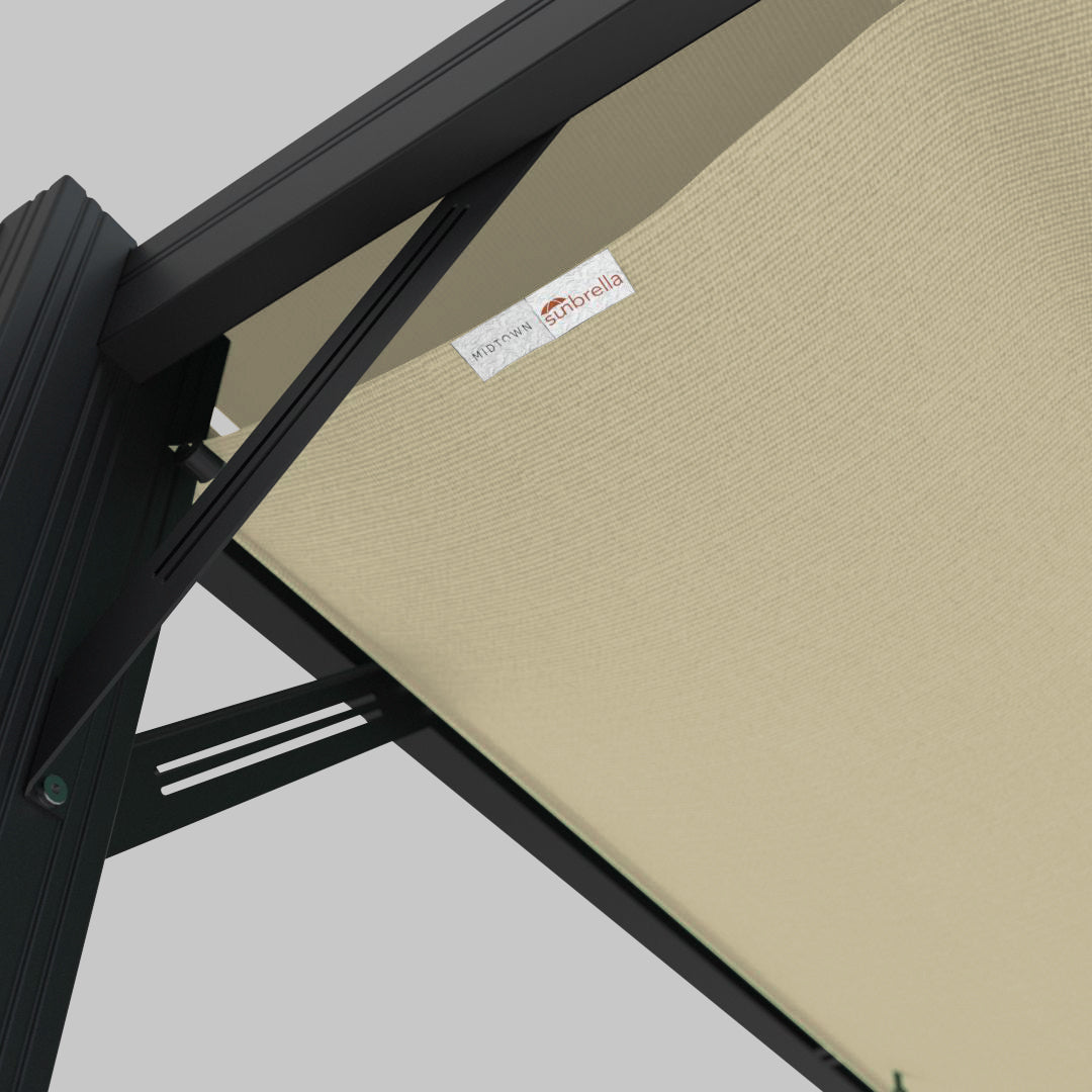 #configuration pergola_U shape #frame colour_Aluminum