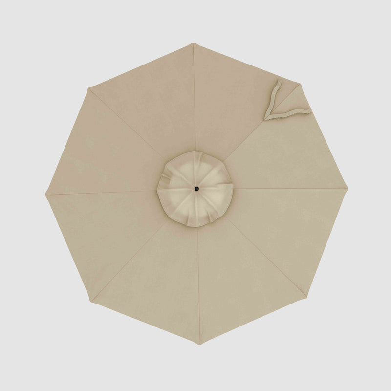 Toldo de repuesto para sombrilla Market - Terylast Castaño - Beige