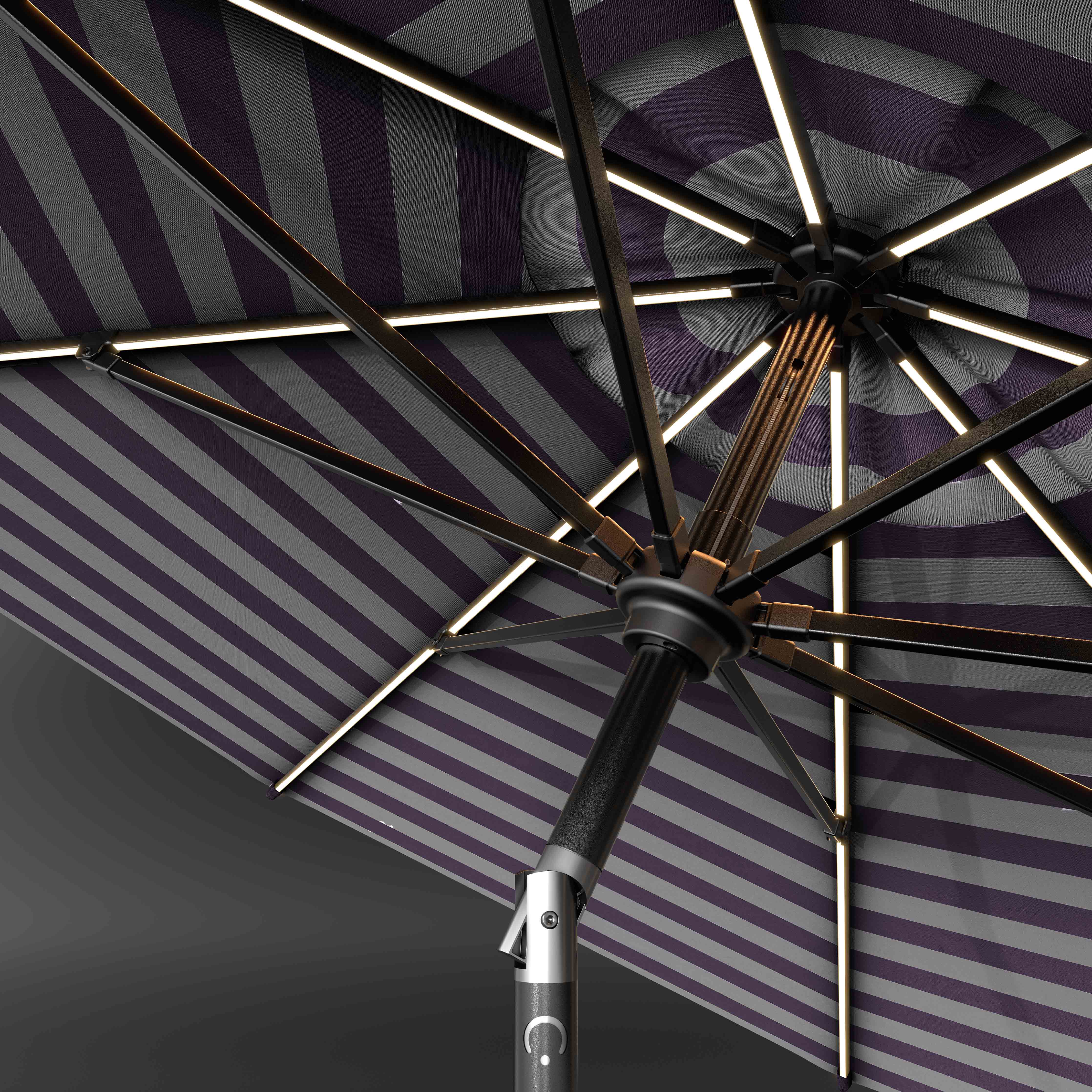 The LED Swilt™ - Terylast Midtown Stripes