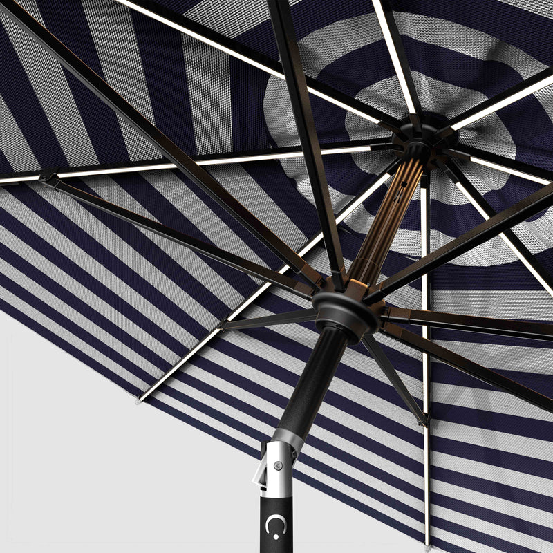 The Glow - Terylast Navy Stripes