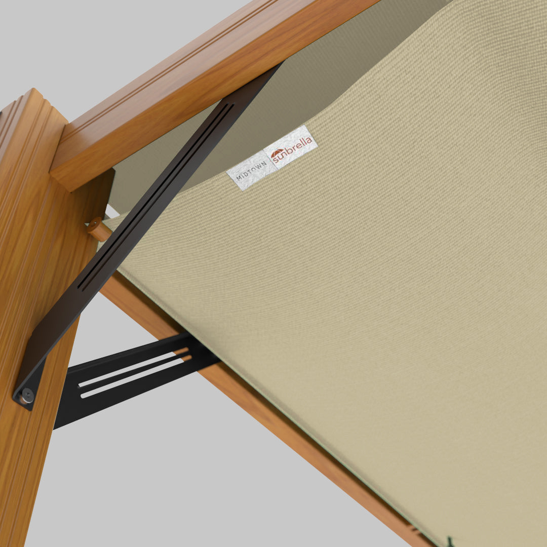 #configuration pergola_U shape #frame colour_Wood