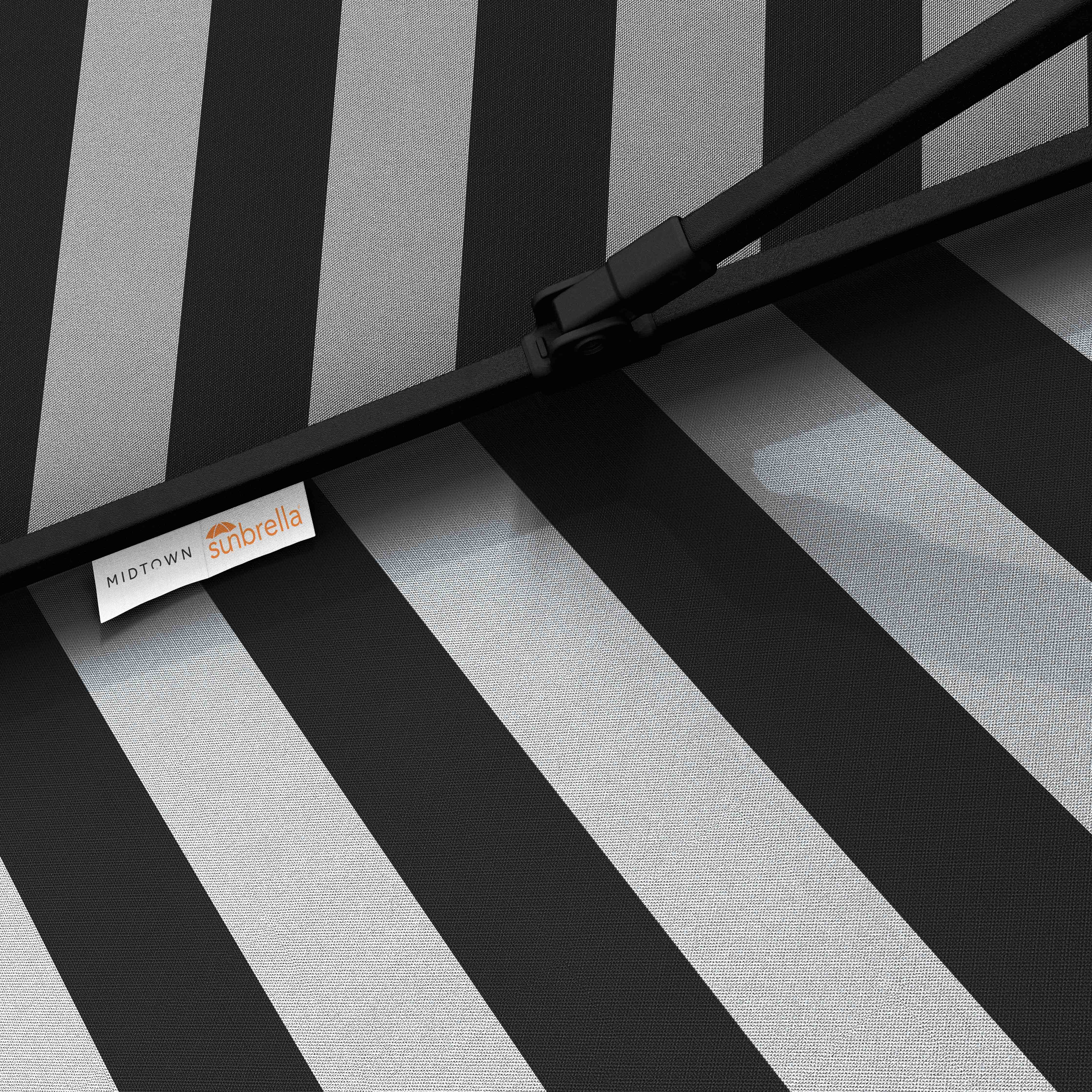 The Lean™ - Sunbrella negro y gris