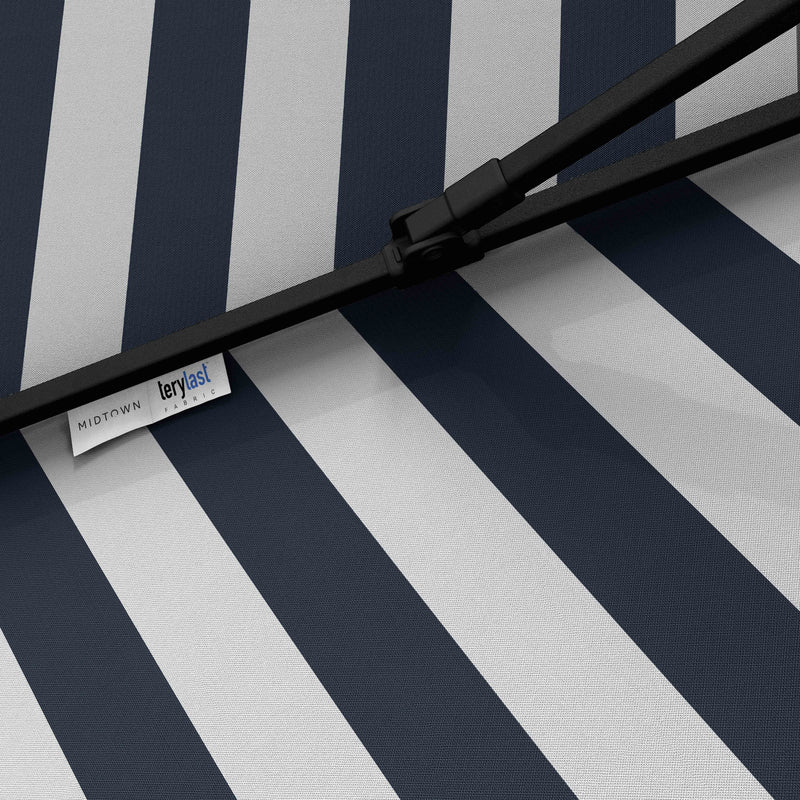 The Lean™ - Terylast Navy Stripes