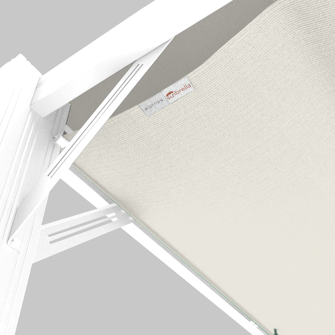 #configuration pergola_L shape #frame colour_White