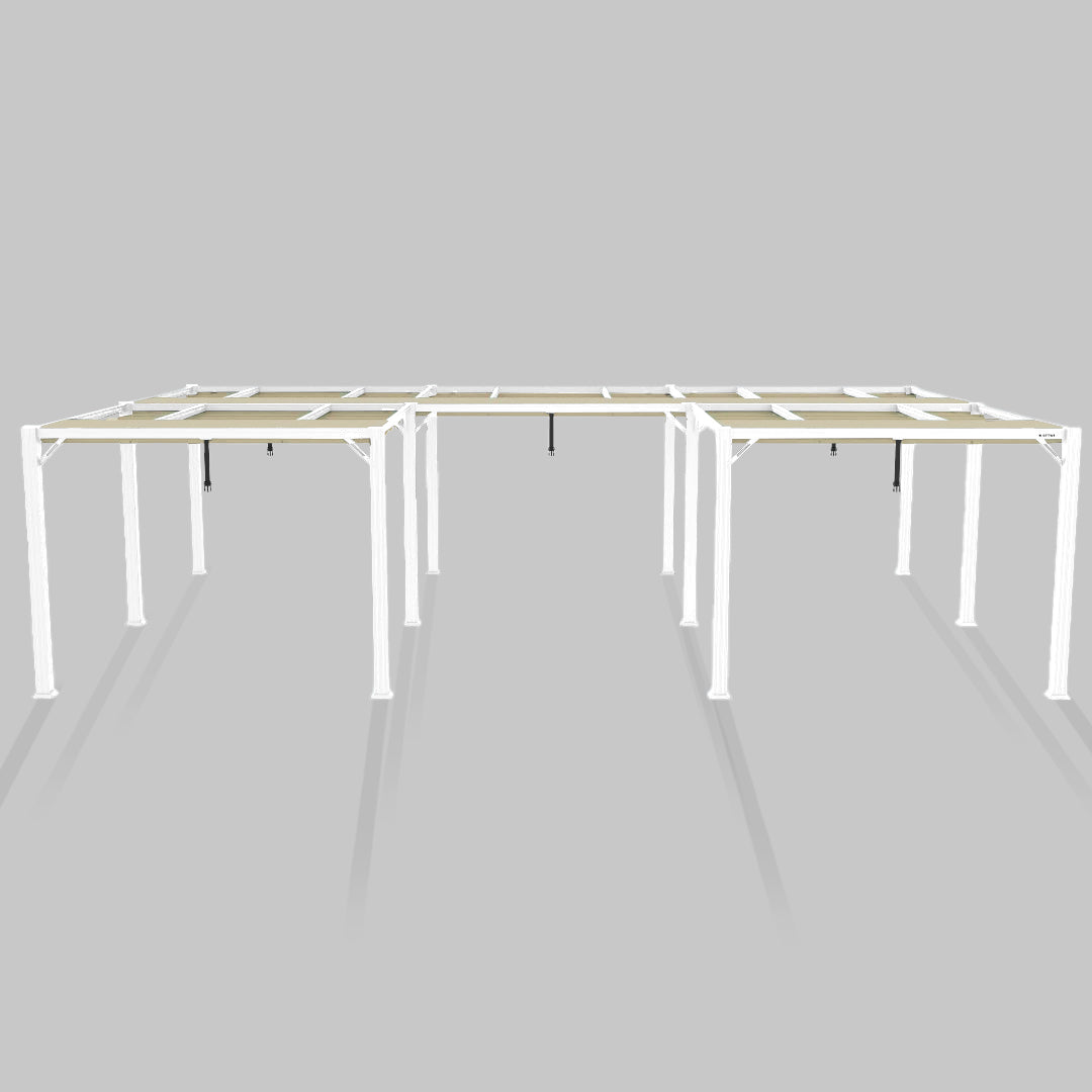 #configuration pergola_U shape #frame colour_White