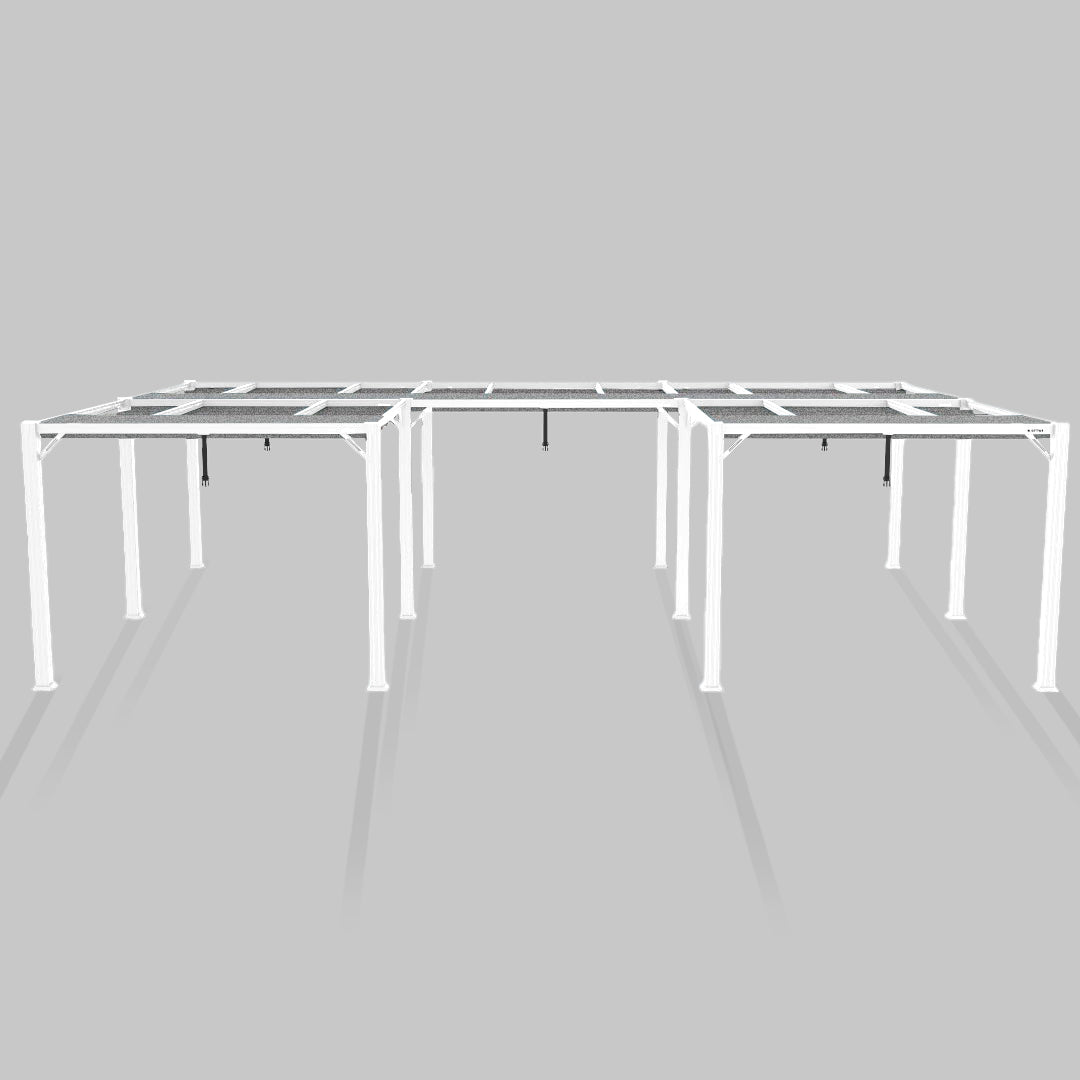 #configuration pergola_U shape #frame colour_White