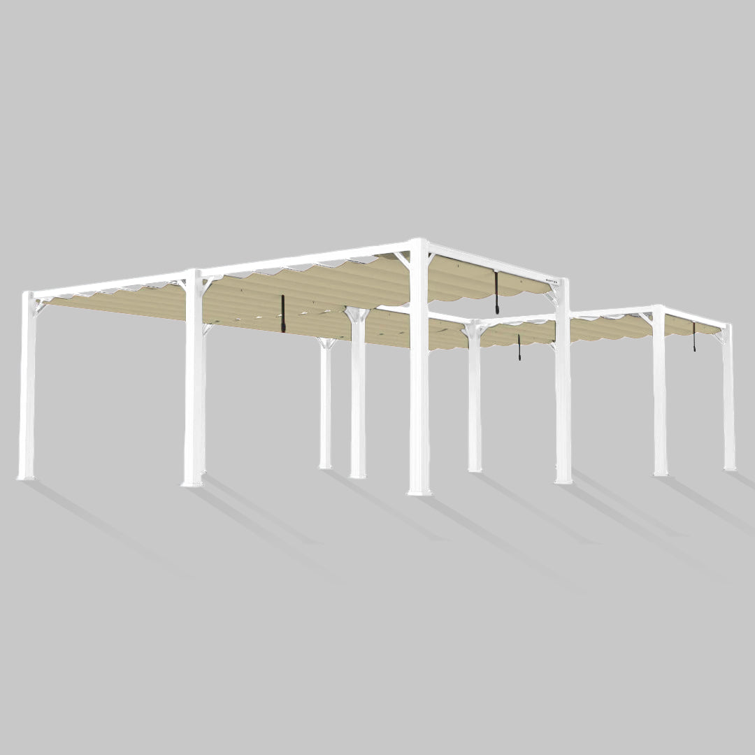 #configuration pergola_U shape #frame colour_White