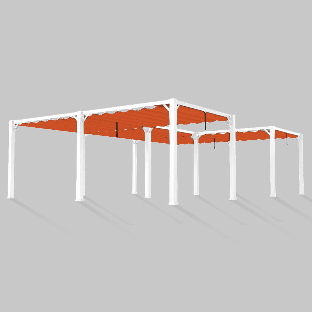 #configuration pergola_U shape #frame colour_White