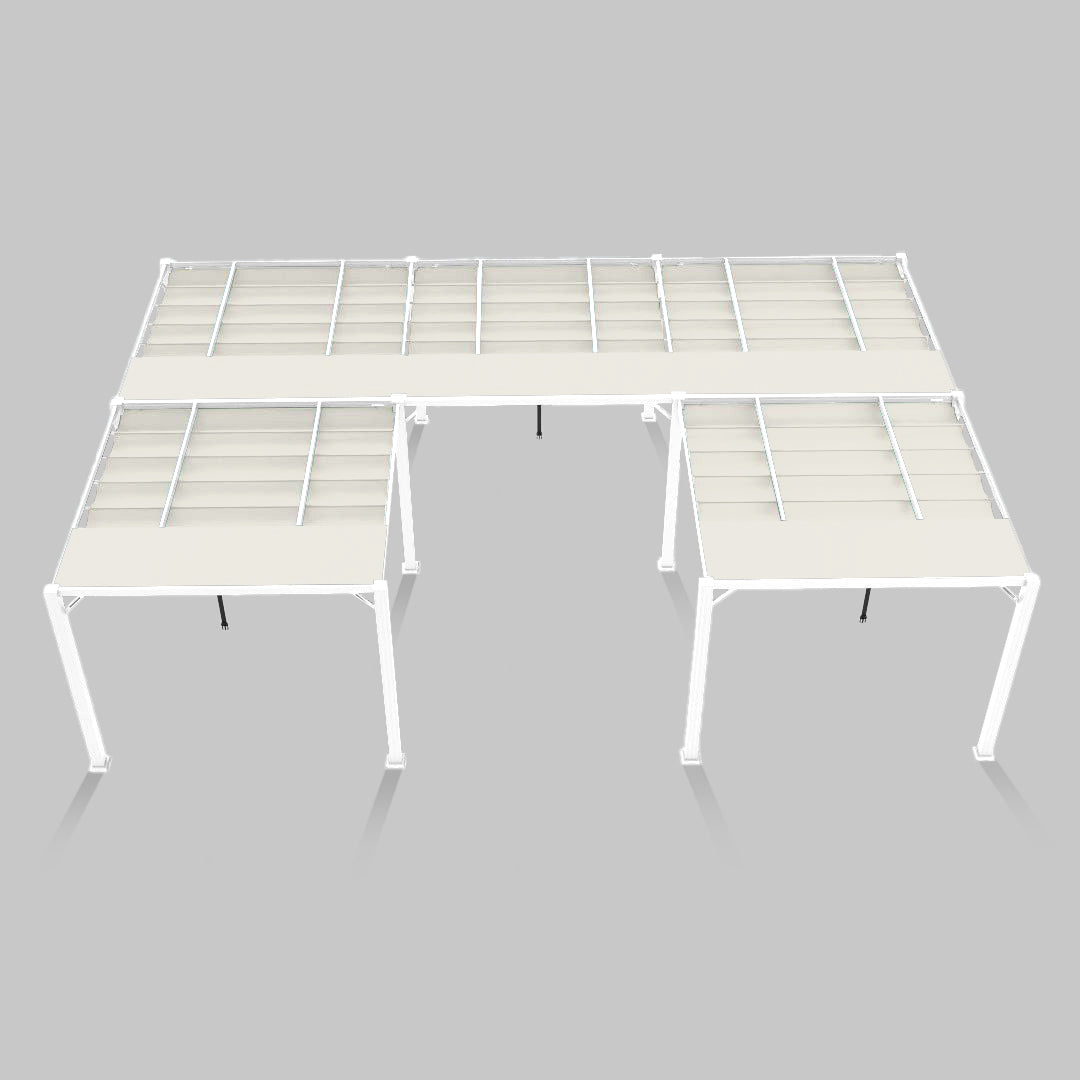 #configuration pergola_U shape #frame colour_White