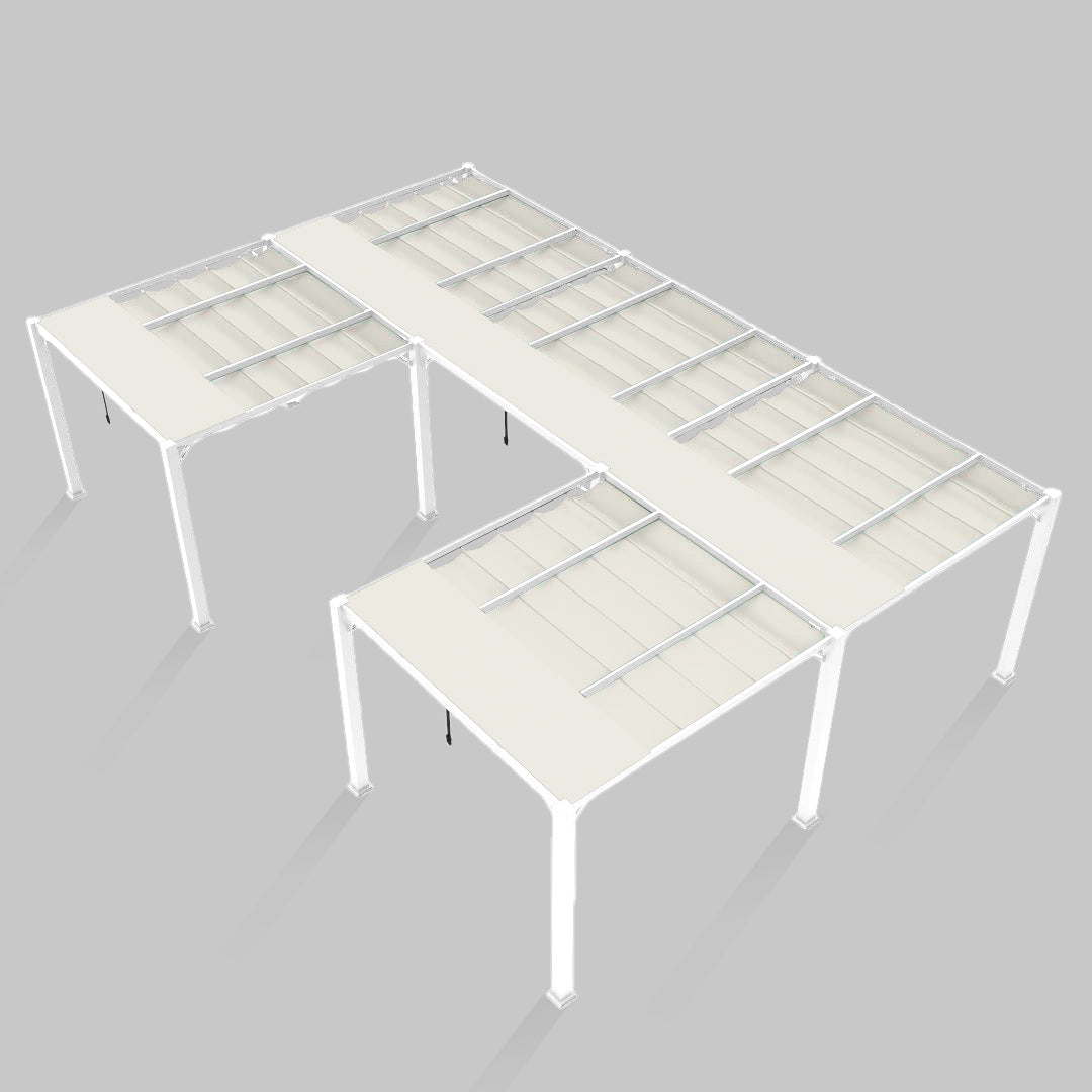 #configuration pergola_U shape #frame colour_White