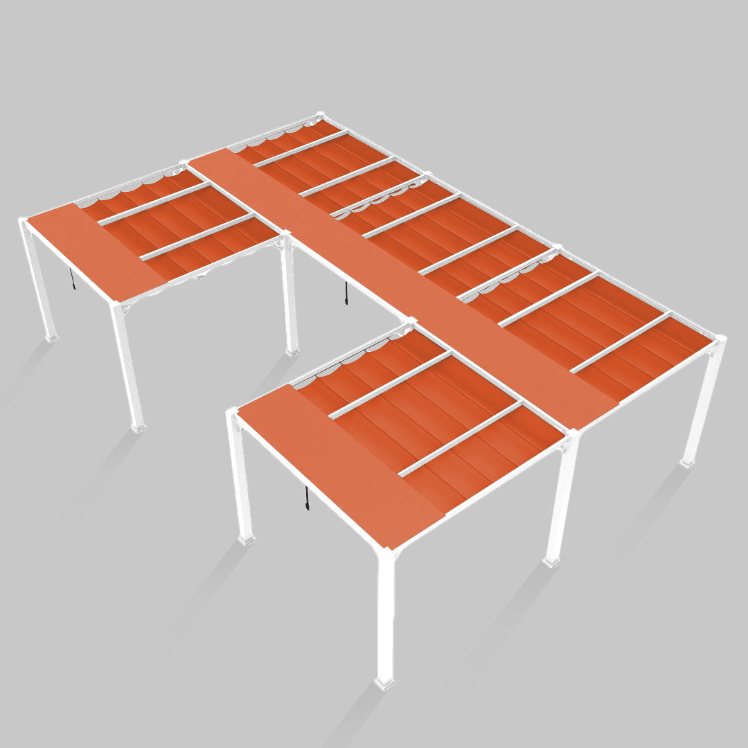 #configuration pergola_U shape #frame colour_White