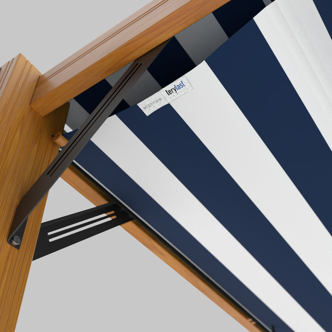 Pérgola de madera Modular™ - Terylast Navy Stripes