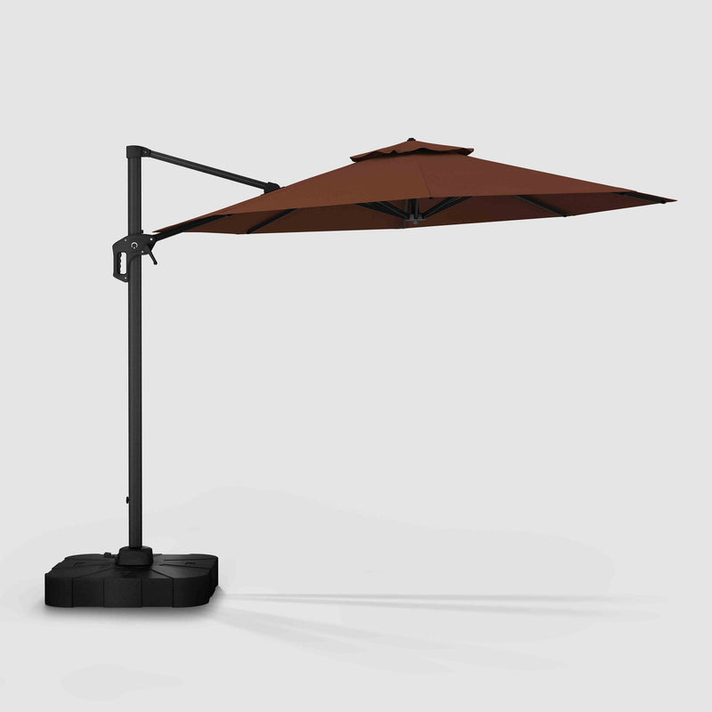 cantilever patio umbrella pier one 10'X10' Square with Center Pole, Base Not Included free operation 5 Cantilever Patio Umbrellas | Offset