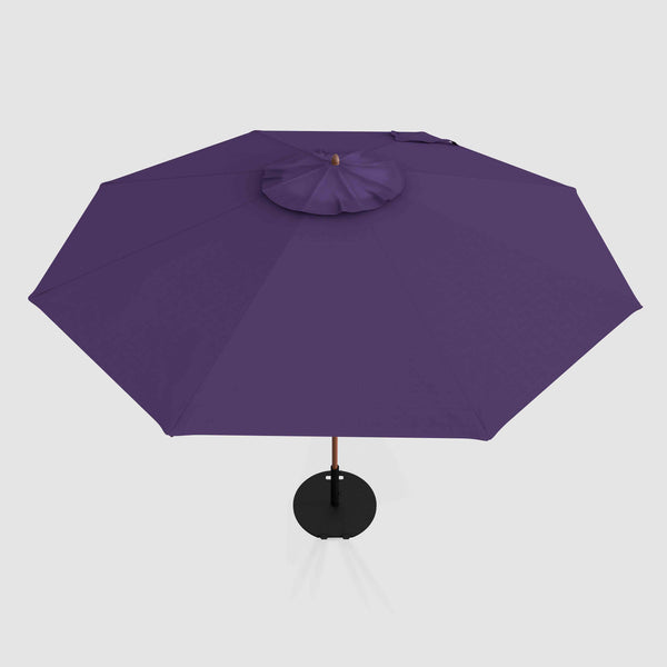 east end patio market umbrella Double-Sided Rectangular Equipped with a movable base Lyon | 9ft Market Umbrella
